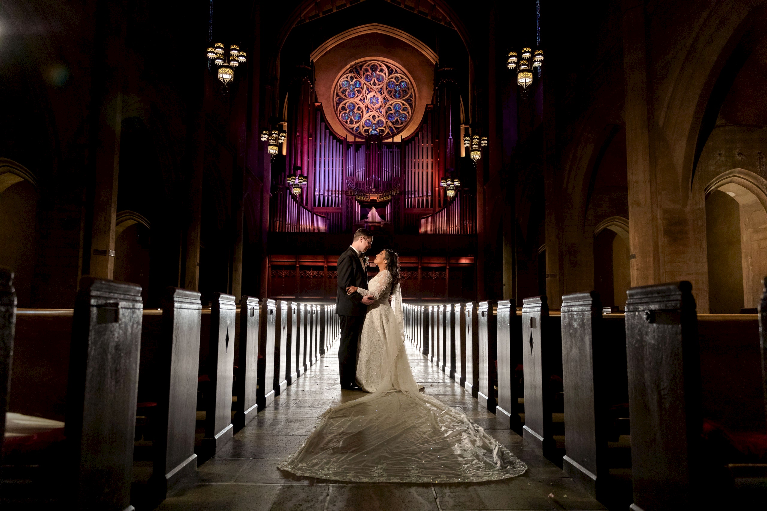 0372 PJ First Congressional Church Glendale Los Angeles County Wedding Photography