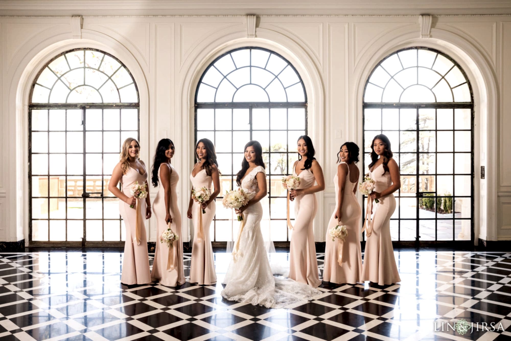 greystone mansion los angeles bridesmaids wedding photography 2000x1333