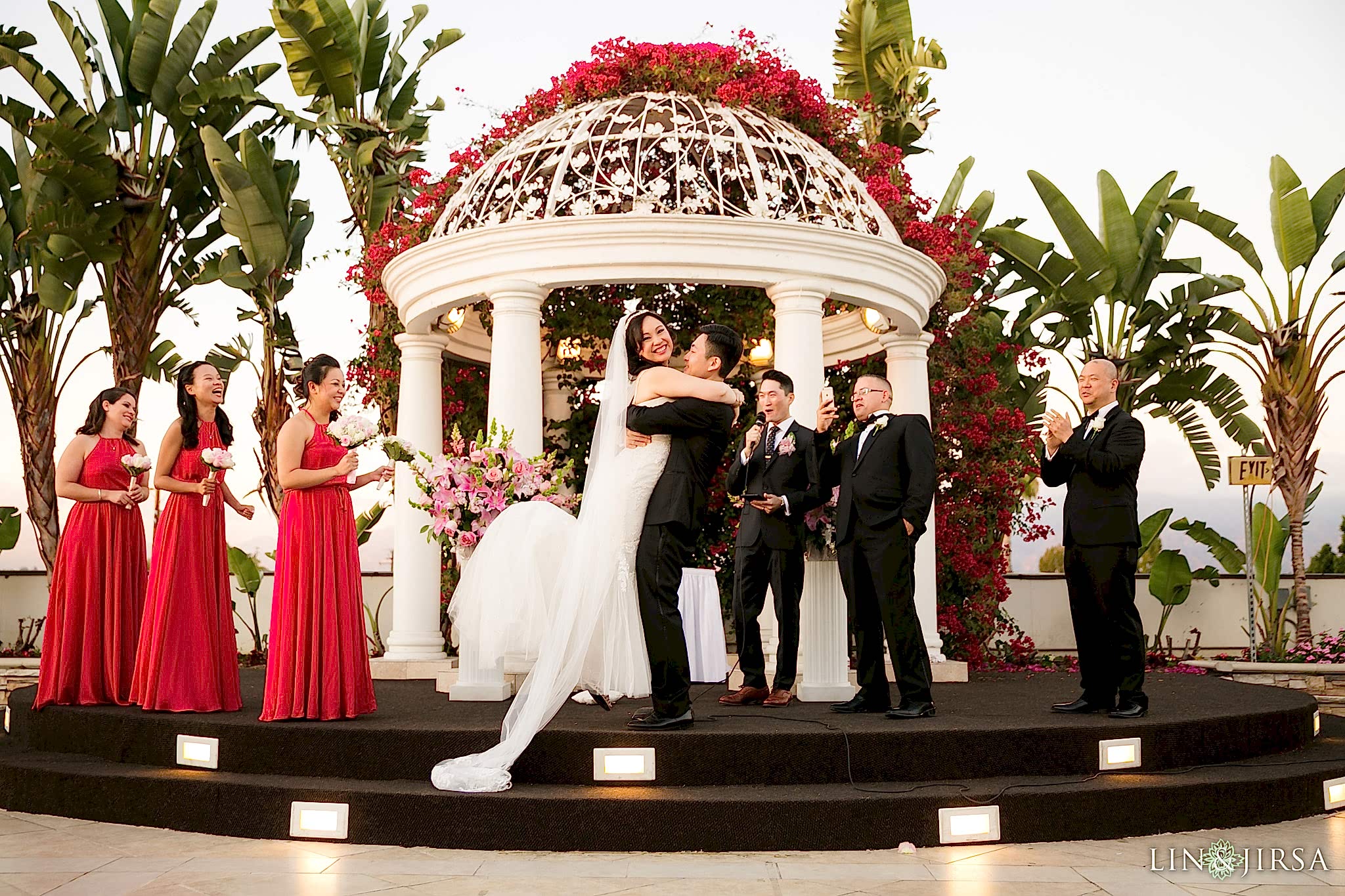 22 san gabriel hilton wedding ceremony photography