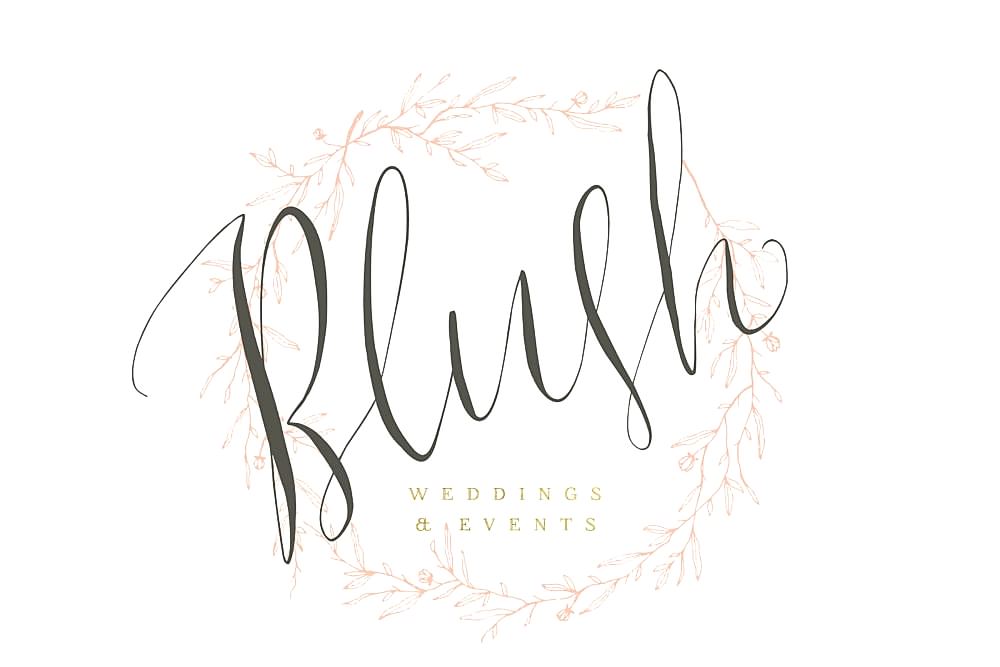 First Comes Love LOGO 2018 black blush events logo