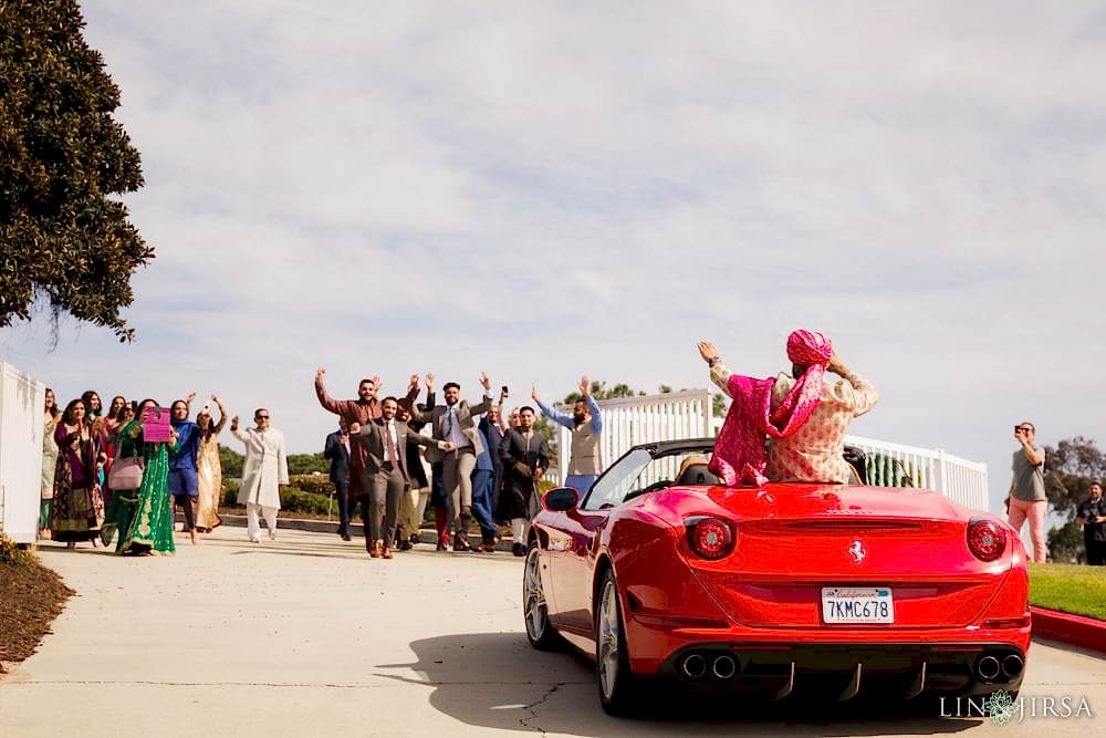 Ferrari Laguna Cliffs Marriott Orange County Wedding Photography Baraat Indian Wedding Tradition Ferrari Laguna Cliffs Marriott Orange County Wedding Photography Baraat Indian Wedding Tradition