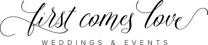 First Comes Love LOGO 2018 black