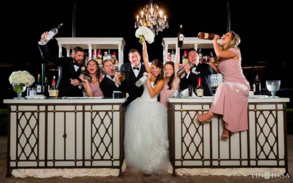 Four Seasons Bitlmore Santa Barbara Wedding Photography bridal party