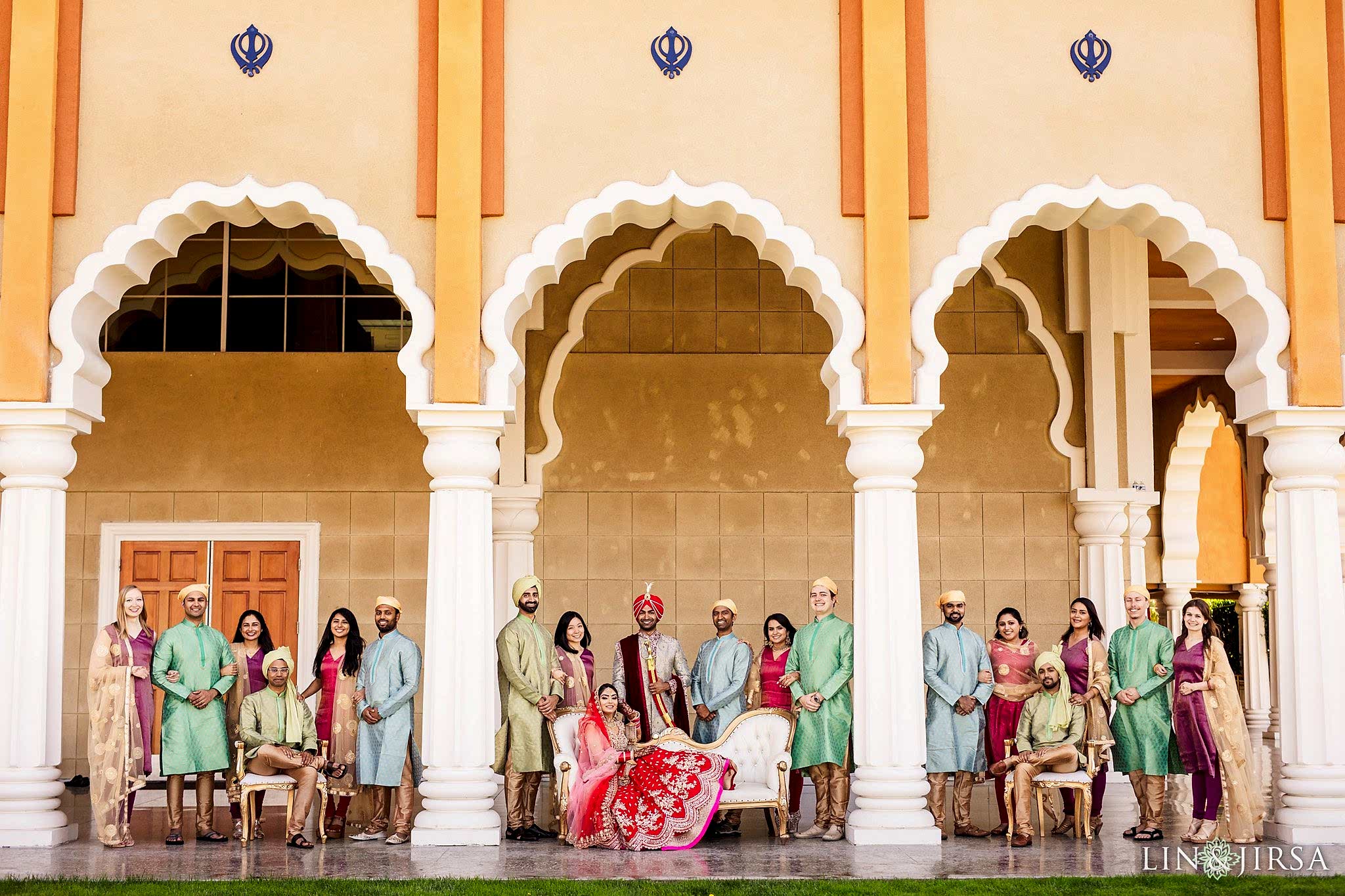 group photos san jose gurdwara wedding