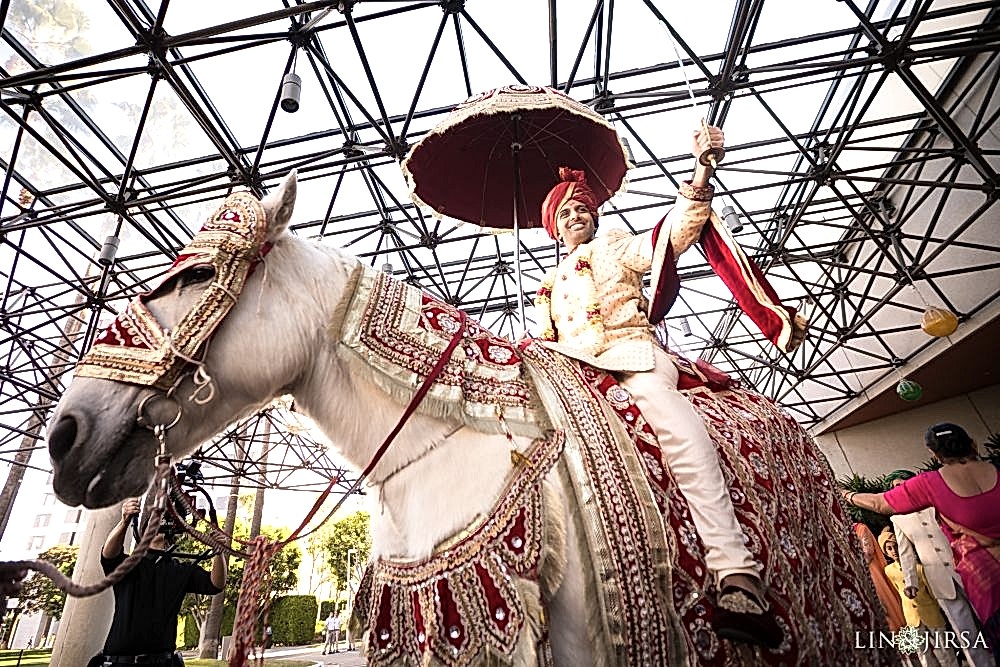 Horse Baraat Indian Tradition Hotel Irvine Wedding Photography Horse Baraat Indian Tradition Hotel Irvine Wedding Photography