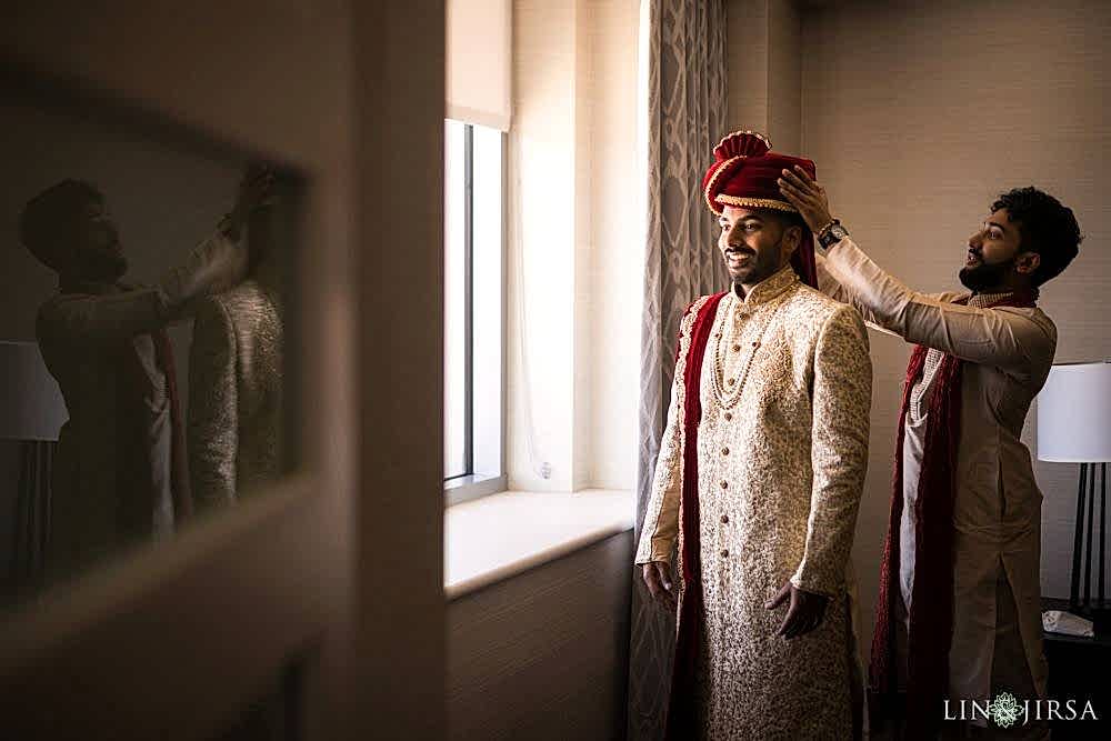 Indian Wedding Groom San Jose Marriott Wedding Photographer
