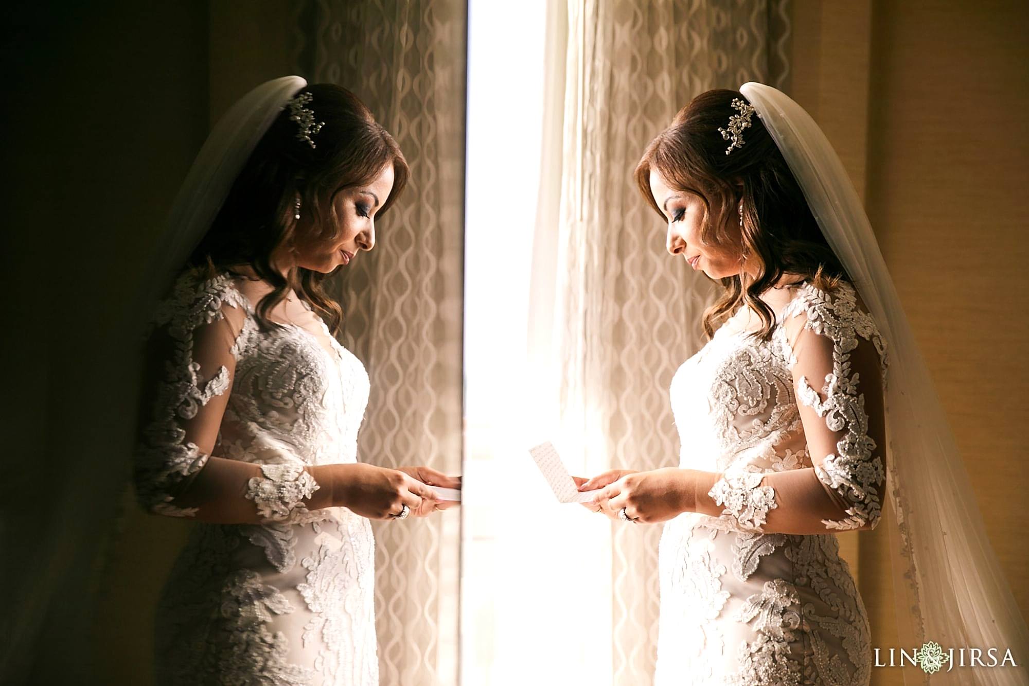 Marriott Hotel San Diego Wedding Photography Bride Card