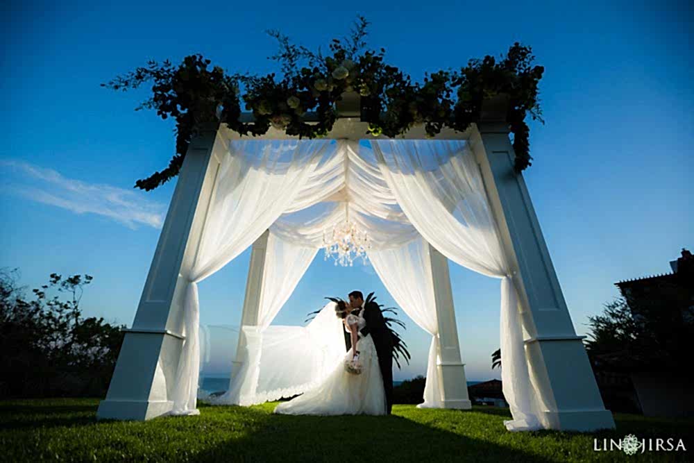 Santa Barbara Bacara Resort Wedding Photos night shot