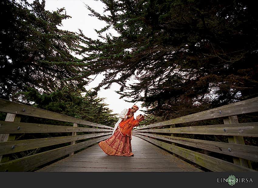the ritz carlton half moon bay indian wedding photographer couple session