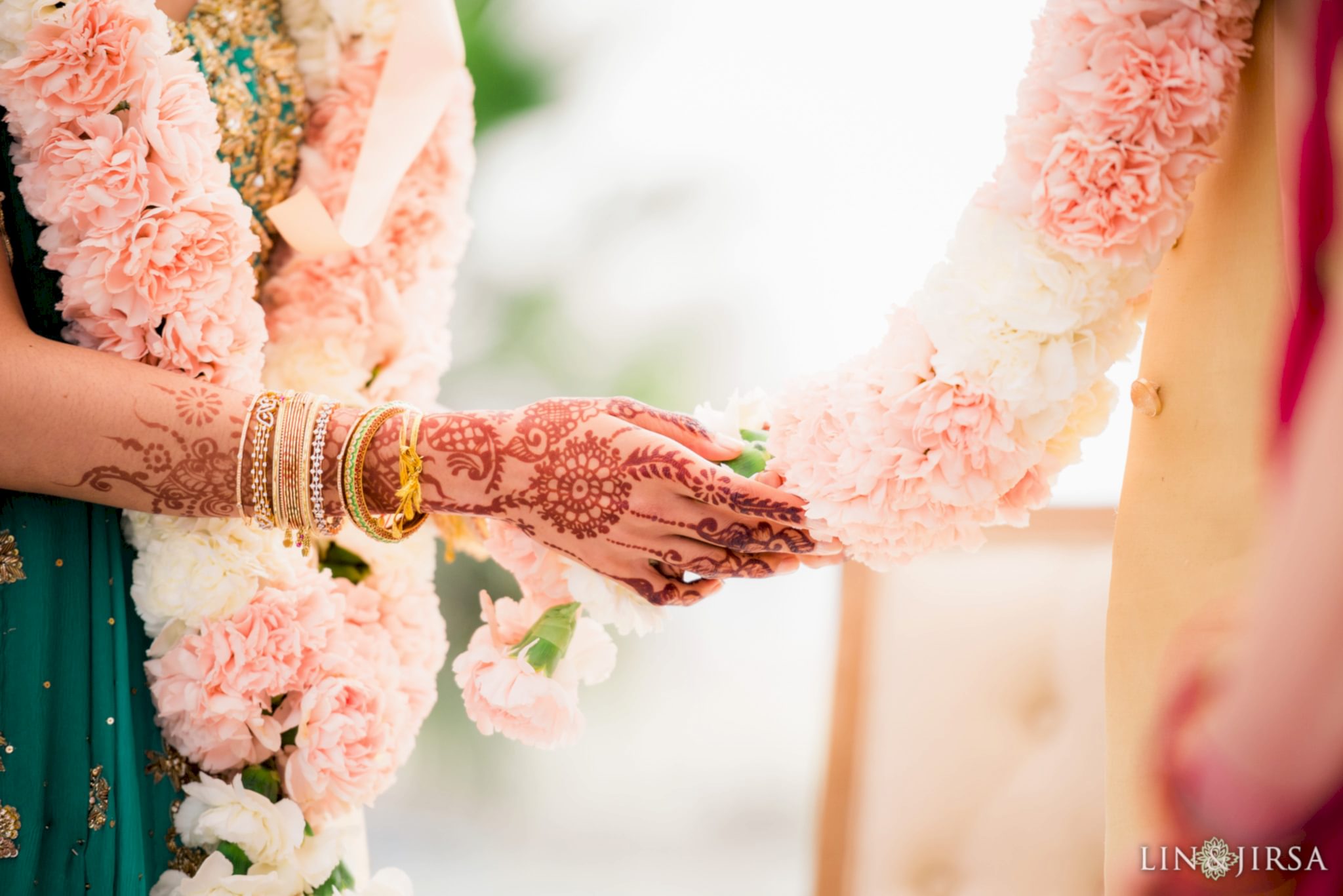 Varmala flowers Pasea Hotel and Spa Huntington Beach Wedding Photography Varmala flowers Pasea Hotel and Spa Huntington Beach Wedding Photography